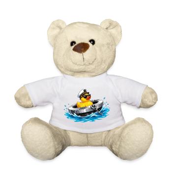 Kapitäns-Ente im Rettungsring - Teddy - Sonnengelb - Vorne