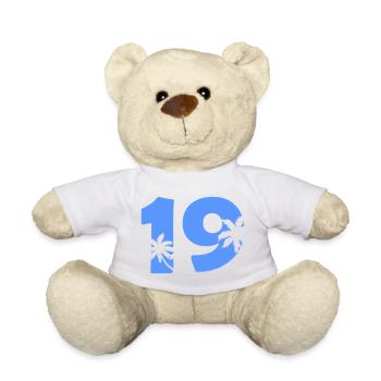 19 Palmen Strand Silhouette - Teddy - Sonnengelb - Vorne