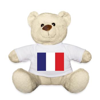 Frankreich Flagge - Teddy - Sonnengelb - Vorne