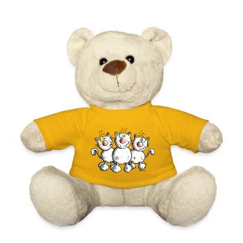 Trois Chats - Nounours - jaune soleil - Devant