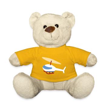 White Helicopter - Teddy Bear - sun yellow - Front