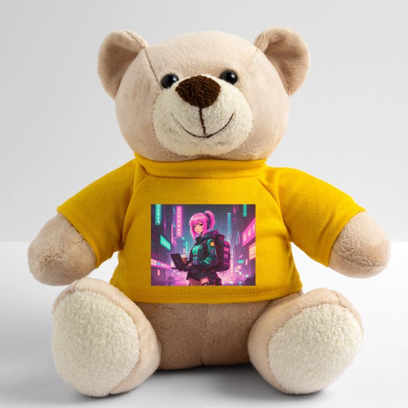 Neon Hacker Girl – Prêt à coder et à conquérir Nounours