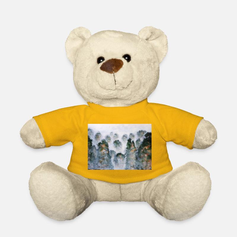 Mystischer Wald Thailnad Gebirge Aquarelle - Teddy - Sonnengelb