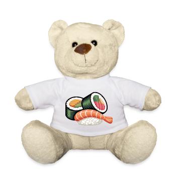 Rouleau de sushi simple - Nounours - jaune soleil - Devant