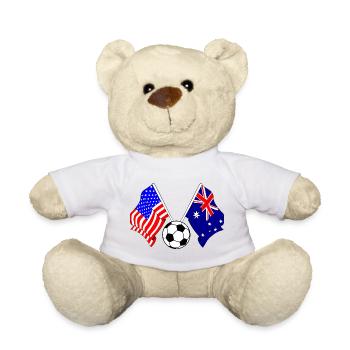 Football Australie vs États-Unis - Nounours - jaune soleil - Devant