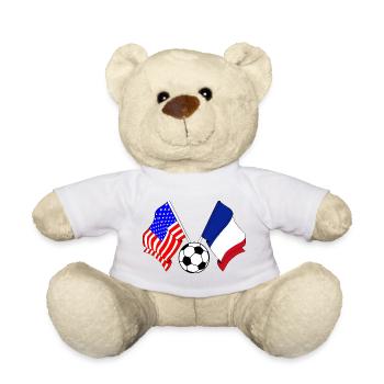 Football France vs USA - Nounours - jaune soleil - Devant