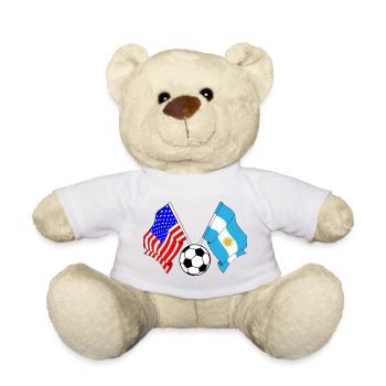 Football Argentine vs USA - Nounours - jaune soleil - Devant