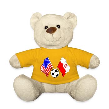 Football Pologne vs États-Unis - Nounours - jaune soleil - Devant