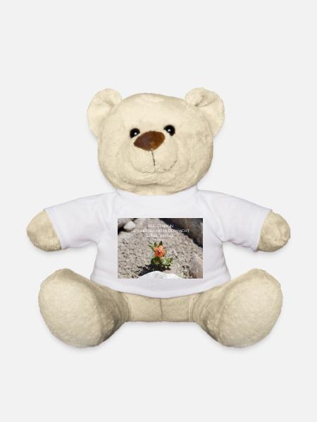Power through faith Flower of Strength - Teddy Bear -