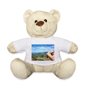 Himmlisches Schöpfungszitat Landschaft - Teddy - Sonnengelb - Vorne