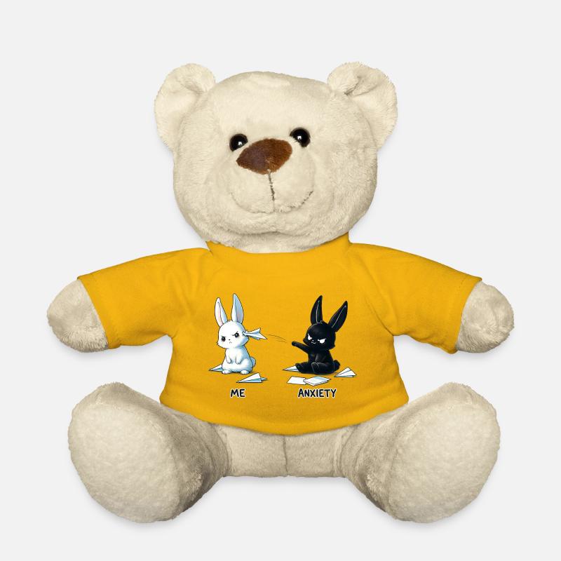 Angst Hase Meme Design - Teddy - Sonnengelb