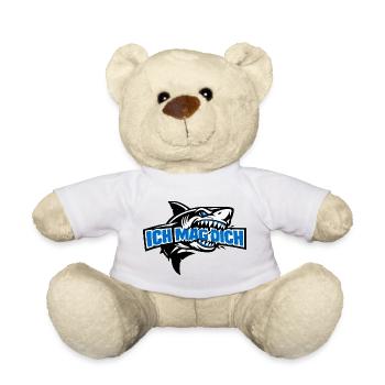I Like You Saying in Shark Design - Teddy Bear - sun yellow - Front