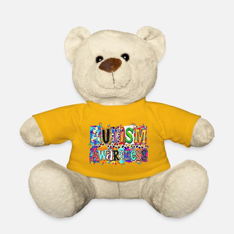 Sensibilisation à l’autisme - Nounours - jaune soleil