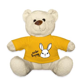 Sarkastischer Osterhase - Easter Happy Bunny - Teddy - Sonnengelb - Vorne
