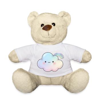 Kawaii Wolke Geschenk für Mädchen Kinder - Teddy - Sonnengelb - Vorne