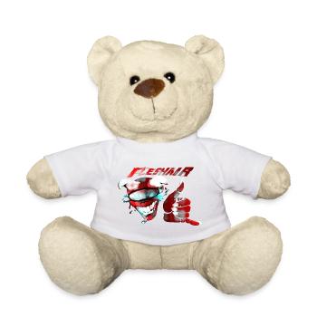 Grinning Thumb Pop Art Halftone - Teddy Bear - sun yellow - Front