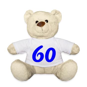 60. 60 JAHRE. 60-JÄHRIGES JUBILÄUM. 60. GEBURTSTAG. - Teddy - Sonnengelb - Vorne