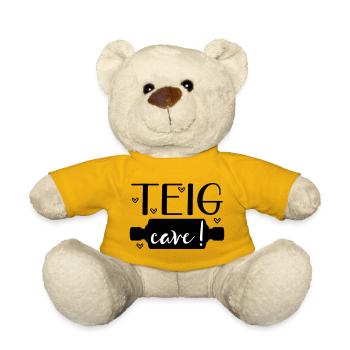 Sayings Baking Dough Roll - Teddy Bear - sun yellow - Front