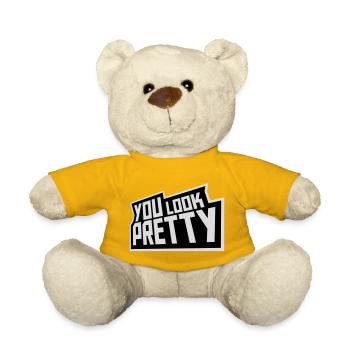 Tu as l’air assez drôle, complément Logo de l’amour de soi - Nounours - jaune soleil - Devant