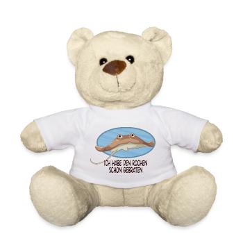 Ich habe den Rochen schon gebraten Lustiger Spruch - Teddy - Sonnengelb - Vorne