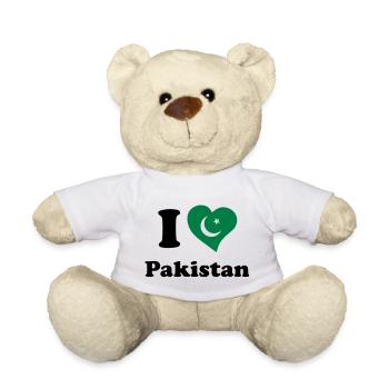I love Pakistan - Ich liebe Pakistan - Teddy - Sonnengelb - Vorne