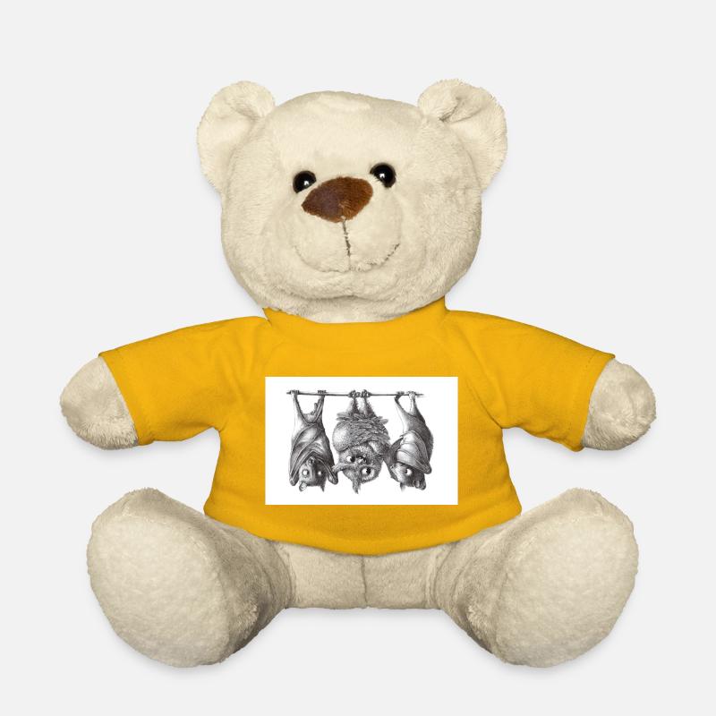 Vampireule und Fledermäuse - Teddy - Sonnengelb
