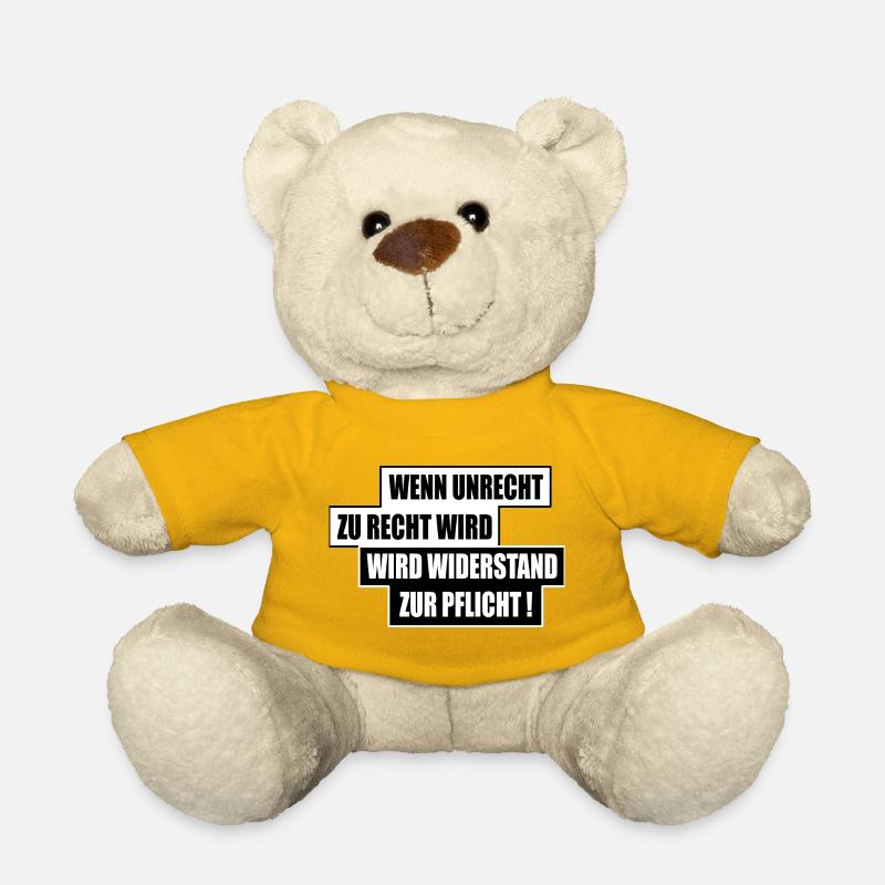 WENN UNRECHT ZU RECHT WIRD - Teddy - Sonnengelb