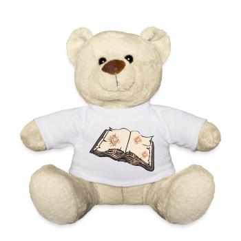 Open an old book, read - Teddy Bear - sun yellow - Front