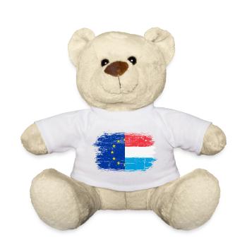 Brushed EU Dutch Flag Fusion - Teddy Bear - sun yellow - Front