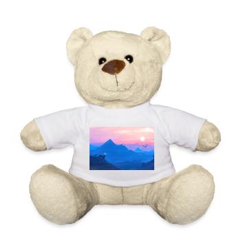 A Stellar Wolf Dream: Farben der Morgenröte - Poster - Teddy - Sonnengelb - Vorne