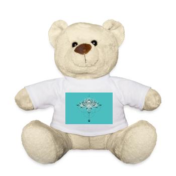 Lotus Lotusblume mit Om Symbol und Mond - Teddy - Sonnengelb - Vorne