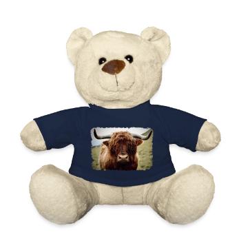 Highland cattle - Teddy Bear - french navy - Front