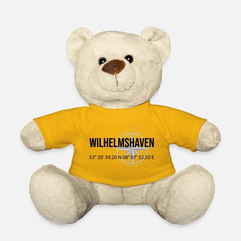 Koordinaten Wilhelmshaven - Teddy - Sonnengelb