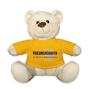 Koordinaten Friedrichshafen - Teddy - Sonnengelb - Vorne