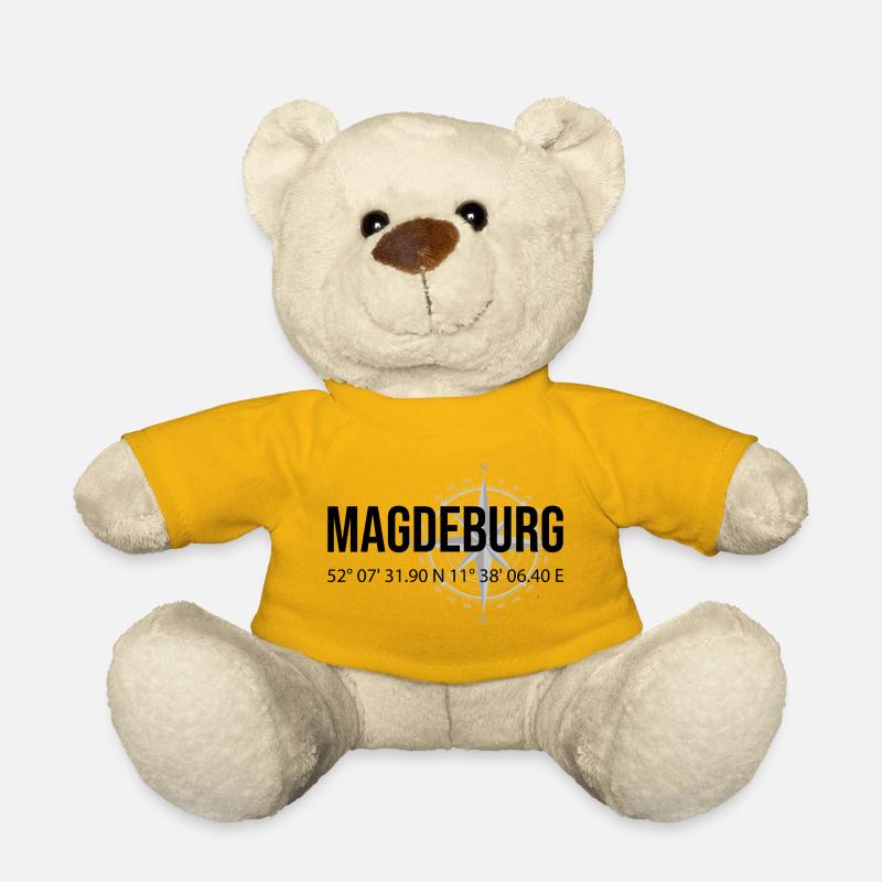 Koordinaten Magdeburg - Teddy - Sonnengelb