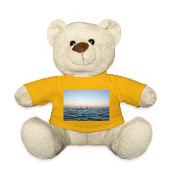 Crépuscule sur l’océan et surfeurs - Teddy Bear - sun yellow - Front