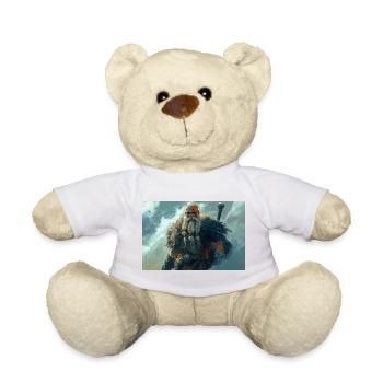 Poster Illustration Viking - Teddy Bear - sun yellow - Front