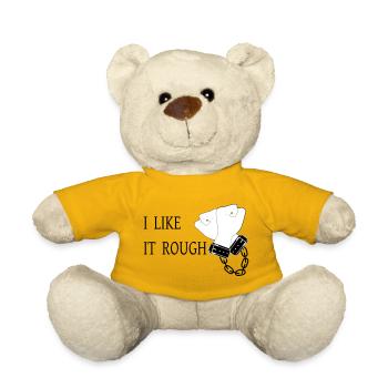I Like it Rough - Teddy Bear - sun yellow - Front