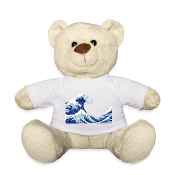 kanagawa Traditionelle japanische Wellen - Teddy - Sonnengelb - Vorne
