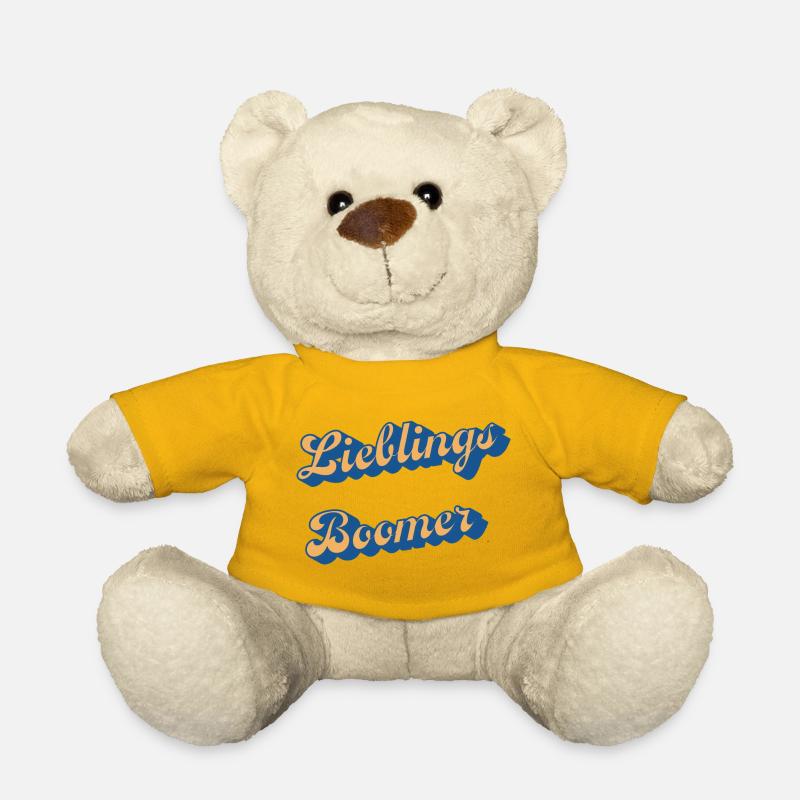 Liebings Boomer Script Logo - Nounours - jaune soleil