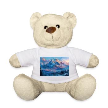 Illustration einer Gebirgslandschaft - Teddy - Sonnengelb - Vorne