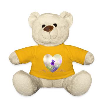 Blumenherz Veilchen im Pastelllicht Garten Blumen - Teddy - Sonnengelb - Vorne