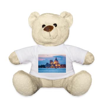 Santa Maria della Salute in Venice in the evening - Teddy Bear - sun yellow - Front