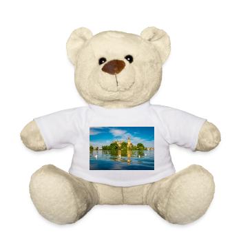 Le château de Schwerin en été - Nounours - jaune soleil - Devant