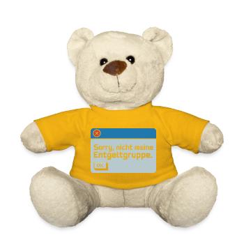 Sorry Nicht Meine Entgeltgruppe Beamte TVöD Büro - Teddy - Sonnengelb - Vorne