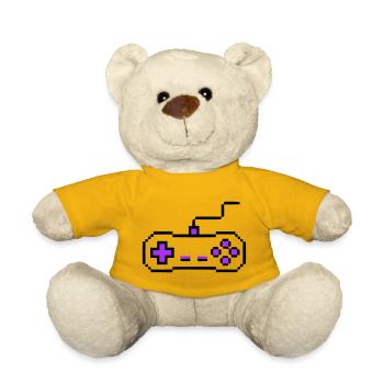 Retro Gamepad Controller Gamer - Teddy Bear - sun yellow - Front