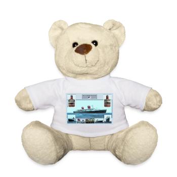 S.S. United States poster - Teddy Bear - sun yellow - Front