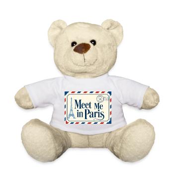Meet Me in Paris Poster - Teddy - Sonnengelb - Vorne