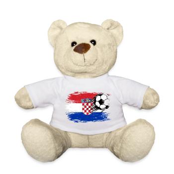 Kroatien Flagge - Teddy - Sonnengelb - Vorne