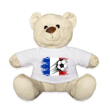 Football drapeau français utilisé - Nounours - jaune soleil - Devant